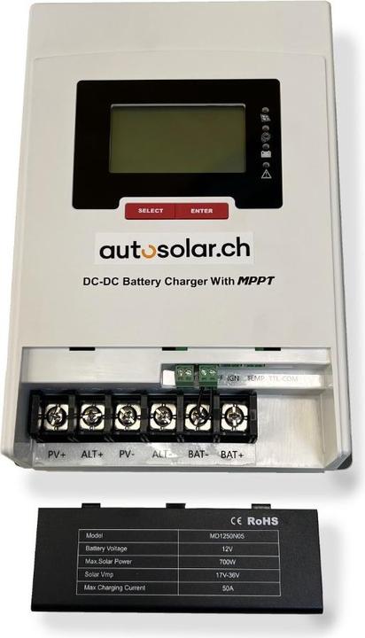 Produktbild Autosolar Solar MPPT-Laderegler und Ladebooster 50A