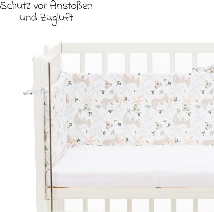 Fillikid Babynestchen & Bettschlangen Nestchen für Beistellbett Nino 175 cm - Kangaroo