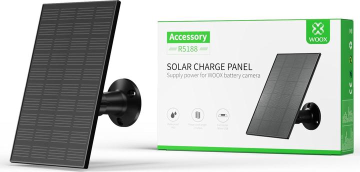 Immagine prodotto Woox Pannello solare per Smart Camera R5188, DC 5 V (Pannello solare)
