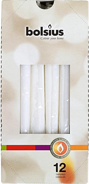 Produktbild Bolsius Spitzkerze 24,5x2,4cm weiss (1 Stk.)