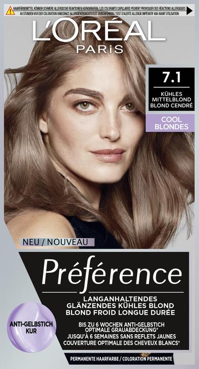 Produktbild L'Oréal Paris Preference Cool Blondes (Blond Cendré, Kühles Mittelblond)
