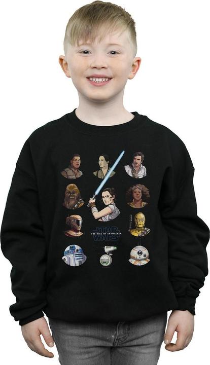 Produktbild Star Wars The Rise Of Skywalker Resistance Character Line Up Sweatshirt Jungen (104)
