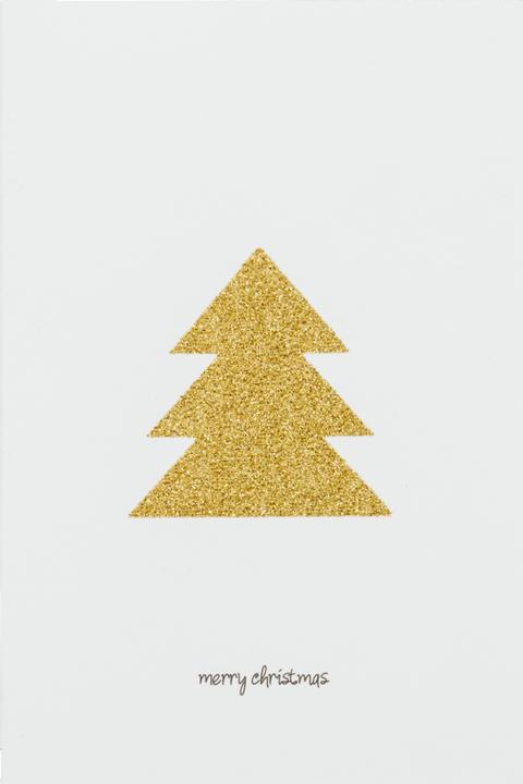 Actual product image House Doctor Greeting cards, HDGlitr w. envelope, WhiteGolden (100 pcs.)