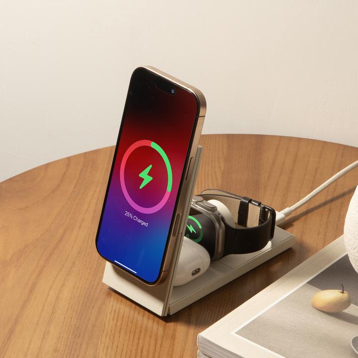 Produktbild Native Union Rise 3-in-1 INT Qi2 Wireless Charger Qi2 15W für drei MagSafe-Geräte (15 W)