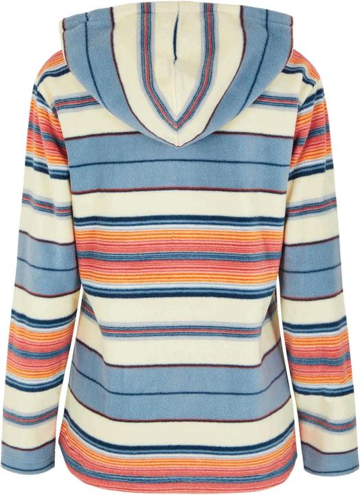 Actual product image Weird Fish Womens/Ladies Lana Stripe Microfleece Quarter Zip Hoodie (38 D)
