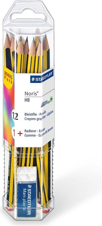 Staedtler Pencil + eraser set 100% PEFC 20 pieces (HB, 12 x)
