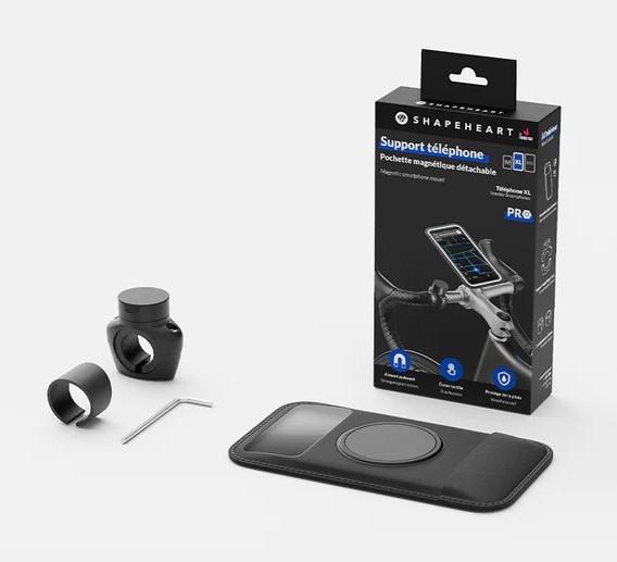 Image du produit Shapeheart Support de téléphone portable pour vélo PRO avec étui magnétique amovible