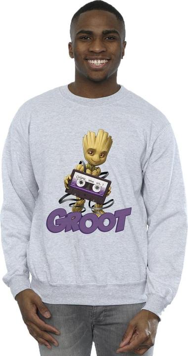 Actual product image Guardians of the Galaxy Mens Groot Casette Sweatshirt (L)