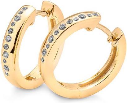 Breuning Creolen - BRILL. 0,224 Ct. H/si (585, - Gold)