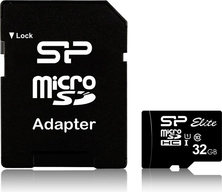 Image du produit Silicon Power Elite (32 Go, microSDHC, U1, UHS-I)