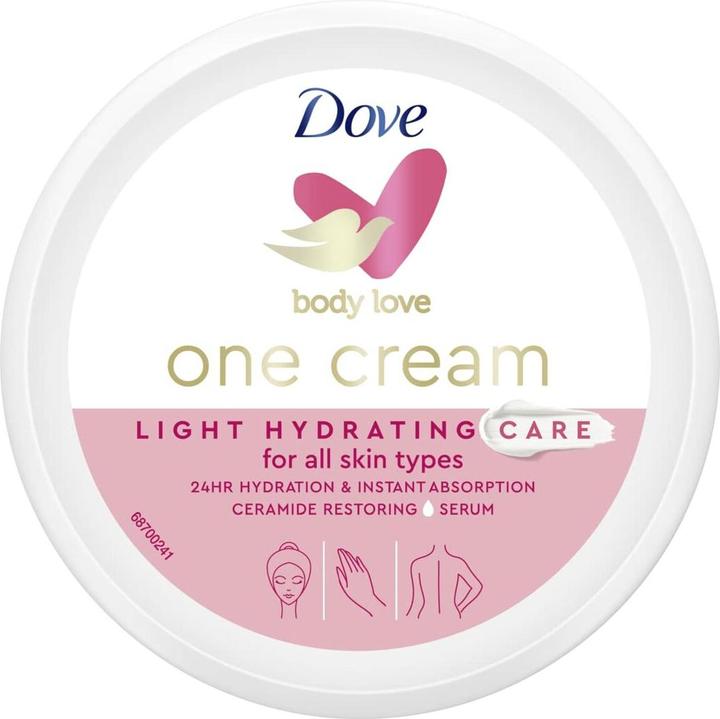 Actual product image Dove Body Love ( Light Hydration Care ) 250 ml Moisturising Face and Body Cream (Body cream, 250 ml)