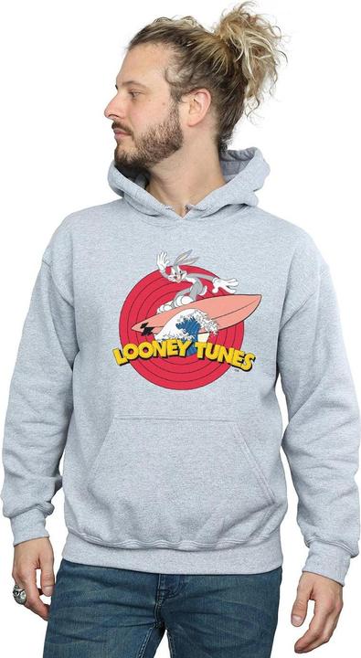 Actual product image Looney Tunes Mens Bugs Bunny Surfing Hoodie (XXL)