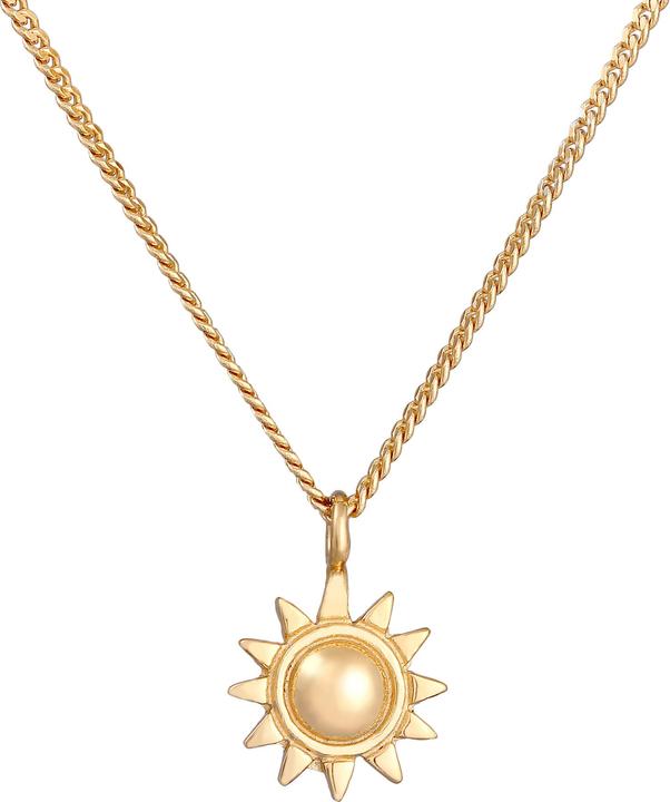Immagine prodotto Elli Collana Sun Radiant Argento 925 Placcato oro (Argento 925, 42 cm)