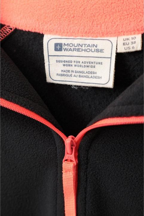 Actual product image Mountain Warehouse Womens/Ladies Montana Half Zip Fleece Top (38 D)