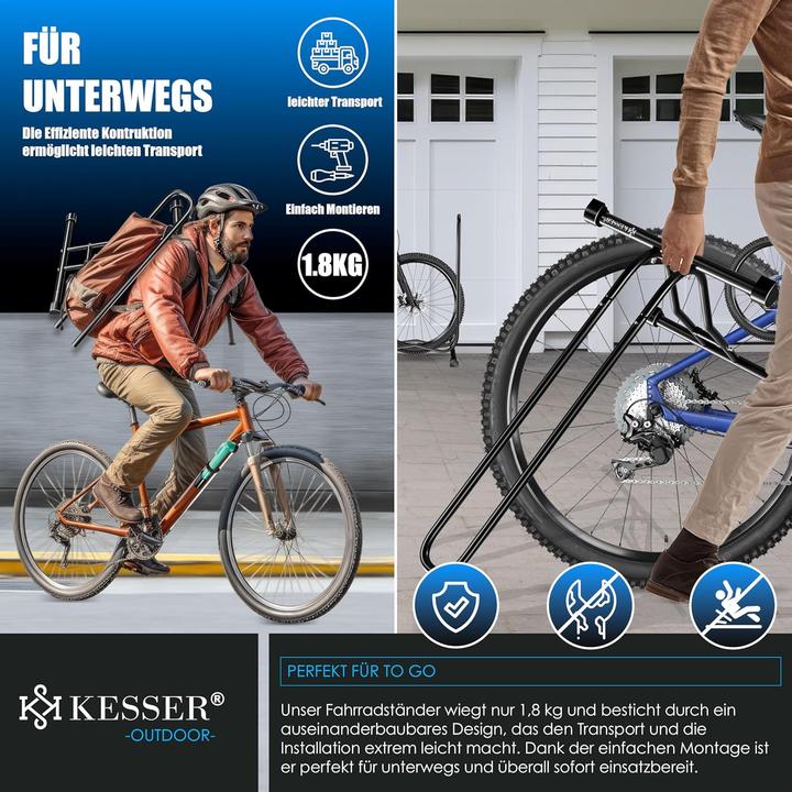 Actual product image Kesser Veloständer mit Luftpumpe