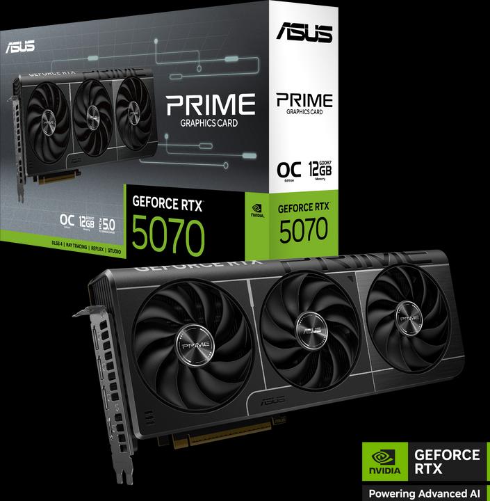 Actual product image ASUS Prime GeForce RTX 5070 OC (12 GB)