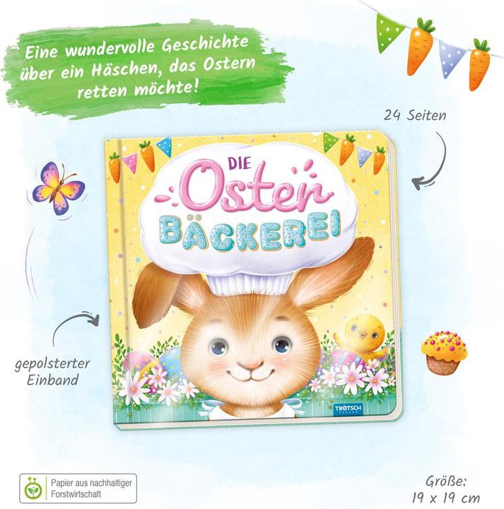 Produktbild Pappenbuch Die Osterbäckerei (Deutsch, Trötsch Verlag GmbH & Co. KG, 2023)