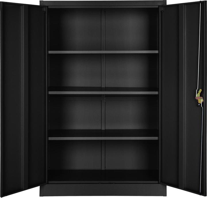 Immagine prodotto tectake Armadietto con 4 ripiani (90 x 40 x 140 cm)
