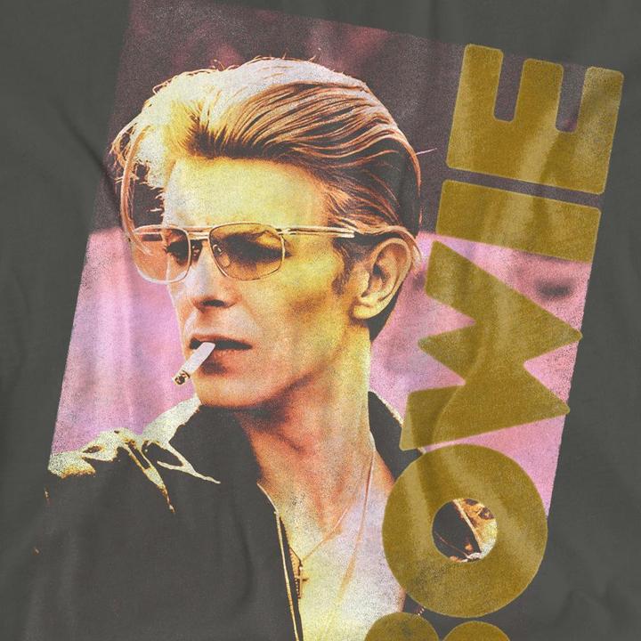 Actual product image David Bowie Unisex Adult Smokin T-Shirt (XXL)
