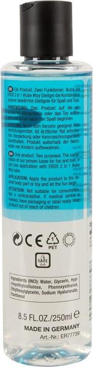 Nutritional values and ingredients Eros 2in1 Lubricant Toy 250 ml (250 ml)
