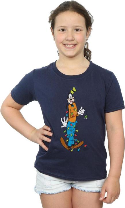 Immagine prodotto Disney Goofy Christmas Lights Maglietta Ragazze (152, 158)