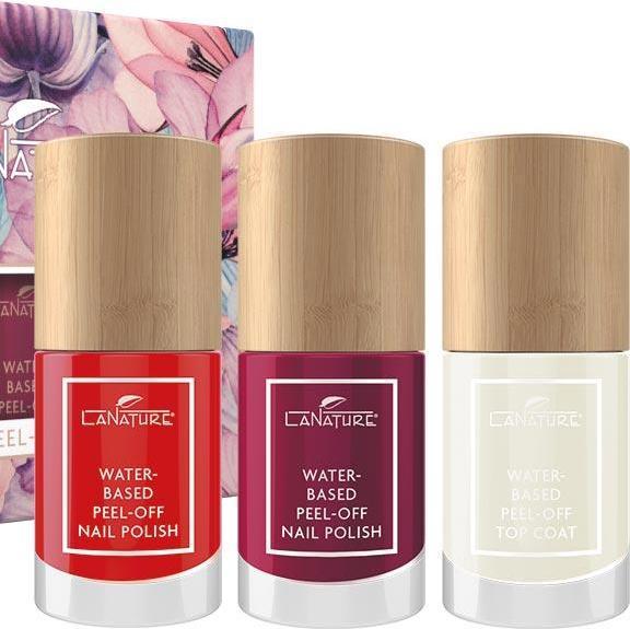 LaNature Kit de vernis à ongles Peel-Off à base d'eau