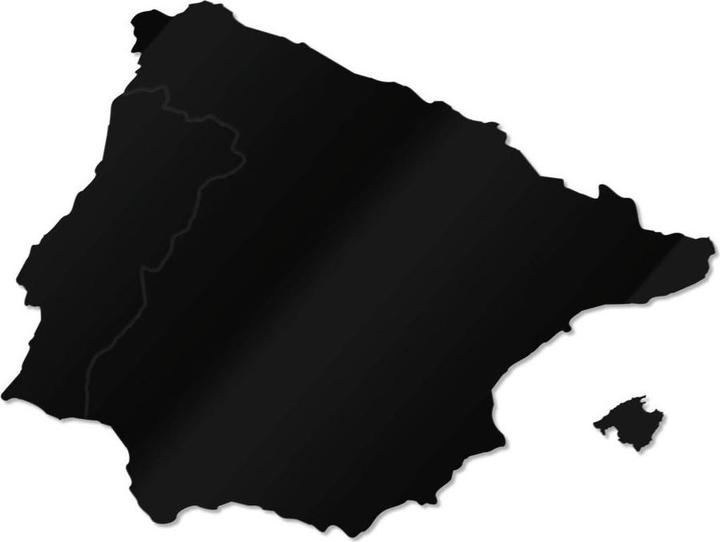 Produktbild Trenddeko Karte Iberische Halbinsel (38 x 28 cm)