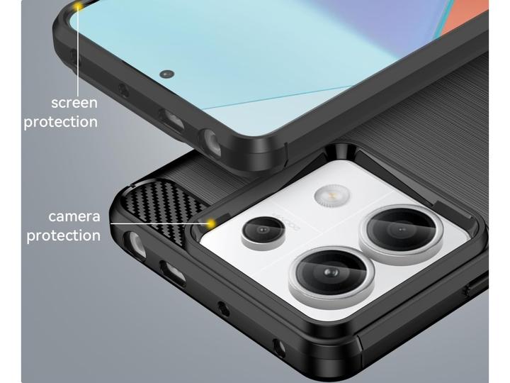 Image du produit Screenguard Étui souple en carbone brossé (Xiaomi Redmi Note 13 Pro 5G)