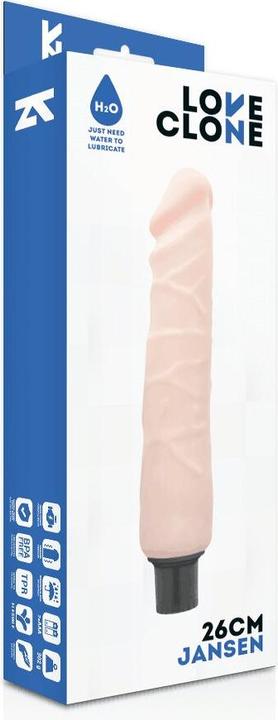 Actual product image Love Clone Loveclone Jansen Self Lubricating Vibrator 26cm