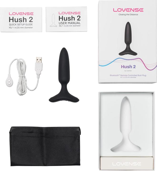 Actual product image Lovense Hush 2 Butt Plug