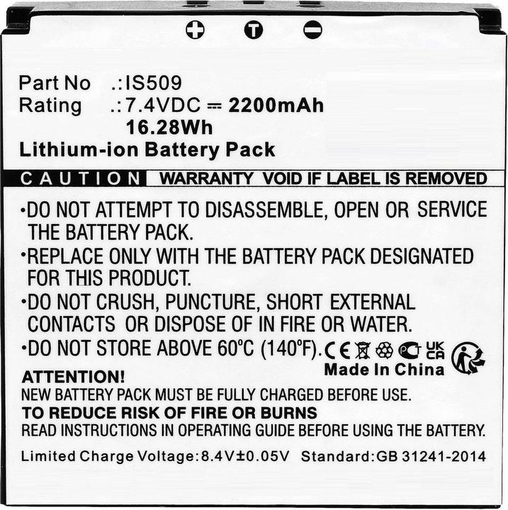 Image du produit CoreParts Batterie 7.4V 2200mAh 16.28Wh (2200 mAh)