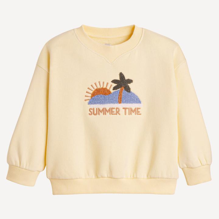 Actual product image La Redoute Collections Sweatshirt mit Stickerei und Rundhalsausschnitt (102)