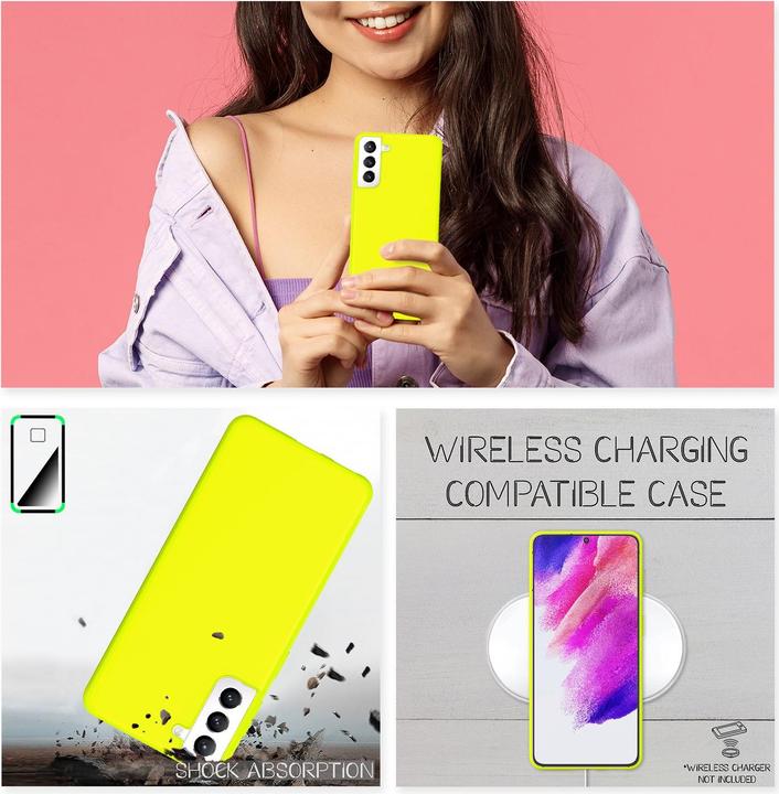 Immagine prodotto Nalia Custodia per cellulare in silicone al neon (Samsung Galaxy S21 FE)
