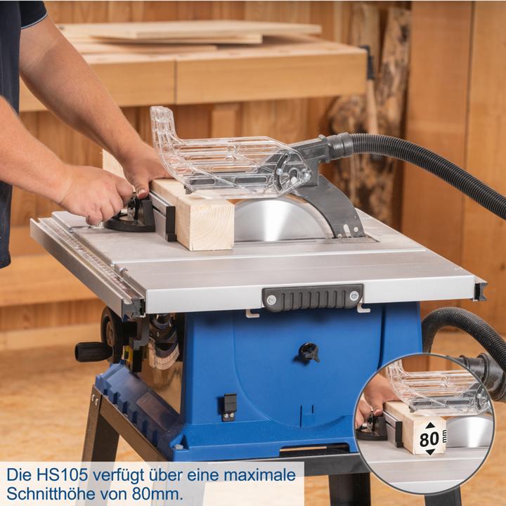 Produktbild Scheppach HS105 Tischkreissäge 230V 50Hz 2000W - 255mm