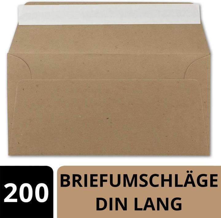 Actual product image Neuser Papier DIN Lang Briefumschläge (200 Stück) (200 x)