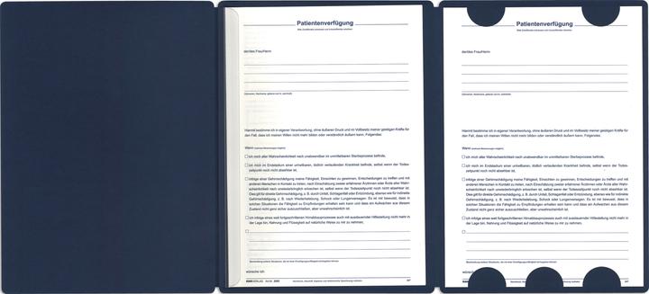 Produktbild Rnk Mappe "Meine Patientenverfügung", für 1 Person, DIN A4, dunkelblau