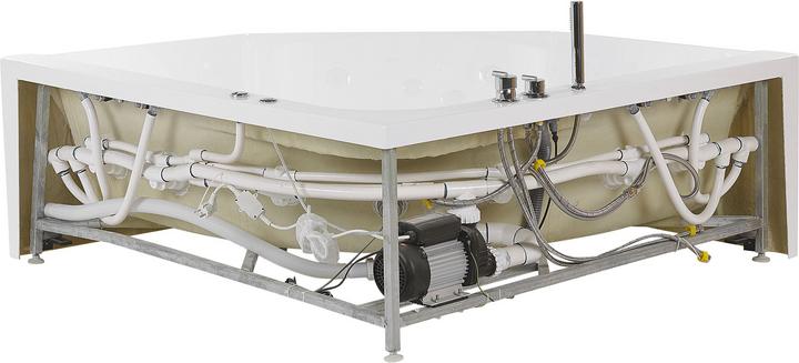 Produktbild Beliani Whirlpool Badewanne Eckmodell mit LED 211 x 150 cm CACERES (335 l, 211 cm, 150 cm)