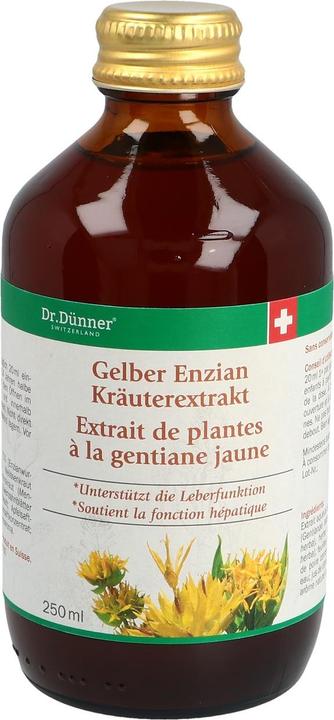 Produktbild Dr. Dünner Dünner Gelber Enzian Kräuterextrakt Fl 250 ml (1 Stück, Flüssigkeit, 470 g)
