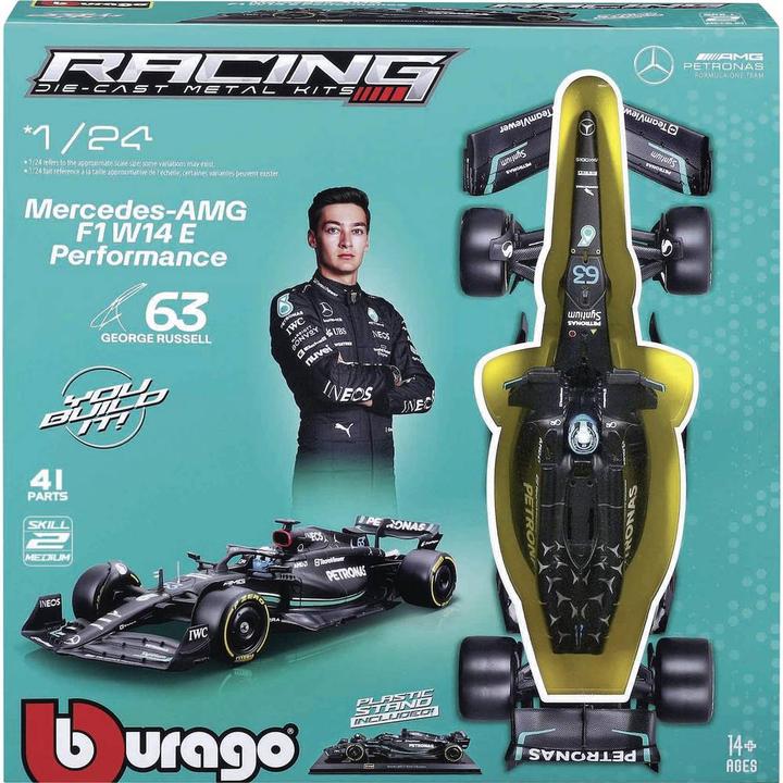Actual product image Bburago Mercedes-AMG F1 W14 E Perf. 1/24 Kit Hamilton 2024