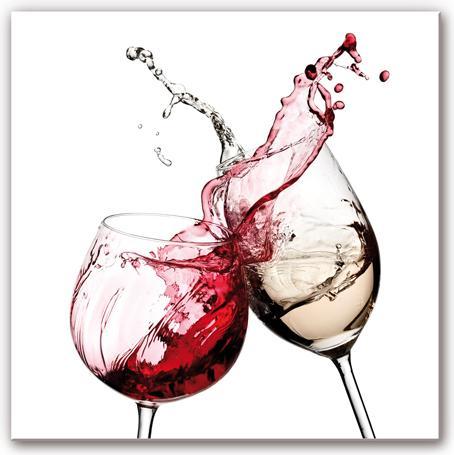 Image du produit Trenddeko Verres à vin - carrés (20 x 20 cm)