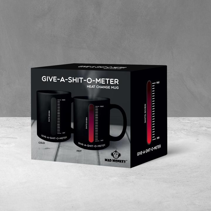 Immagine prodotto Mad Monkey Tazza "Give a Shit" con cambio di colore dovuto al calore (300 ml, 1 x)