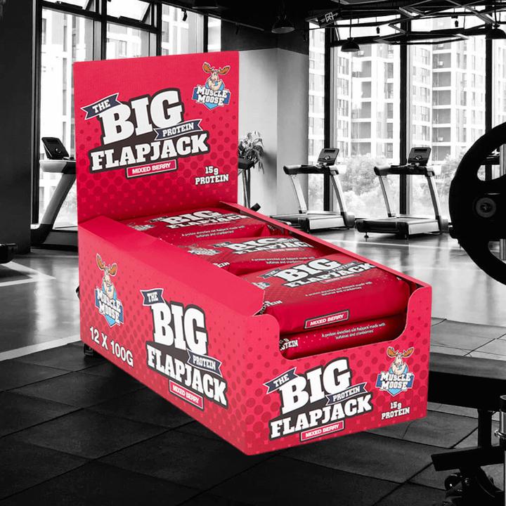 Immagine prodotto Muscle Moose Flapjack proteico grande (Bacca mista, 12 pz., 1493 g)