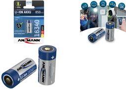 Actual product image Ansmann Battery 16340 850mAh 1 pc. (1 pcs., C, 850 mAh)