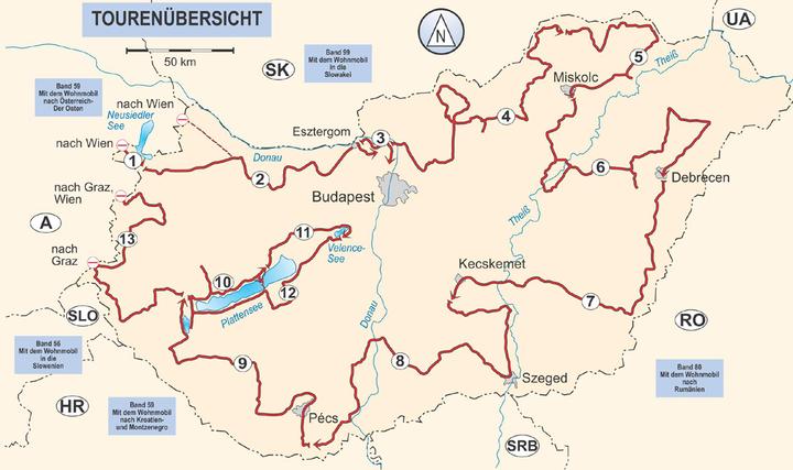 Produktbild Mit dem Wohnmobil nach Ungarn (Deutsch, Silvia Sussmann, Peter Simm, 2022)