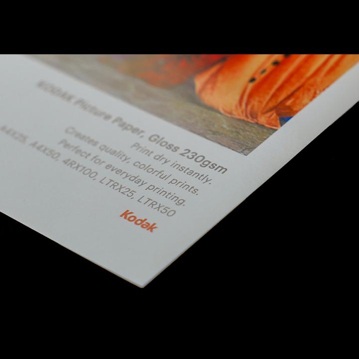 Immagine prodotto Kodak Carta fotografica 230g 11,8 mil lucida 4/6x100 (9891267) (230 g/m², 21 x 29,7 cm, 50 x)