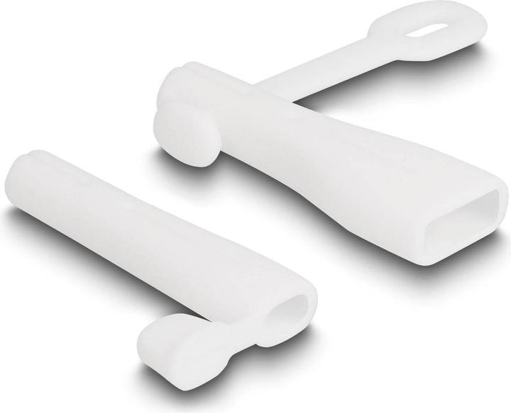 Actual product image Delock Dust cover for USB Type-A plug and Apple Lightning™ plug set 2 pieces white (Cable reel)