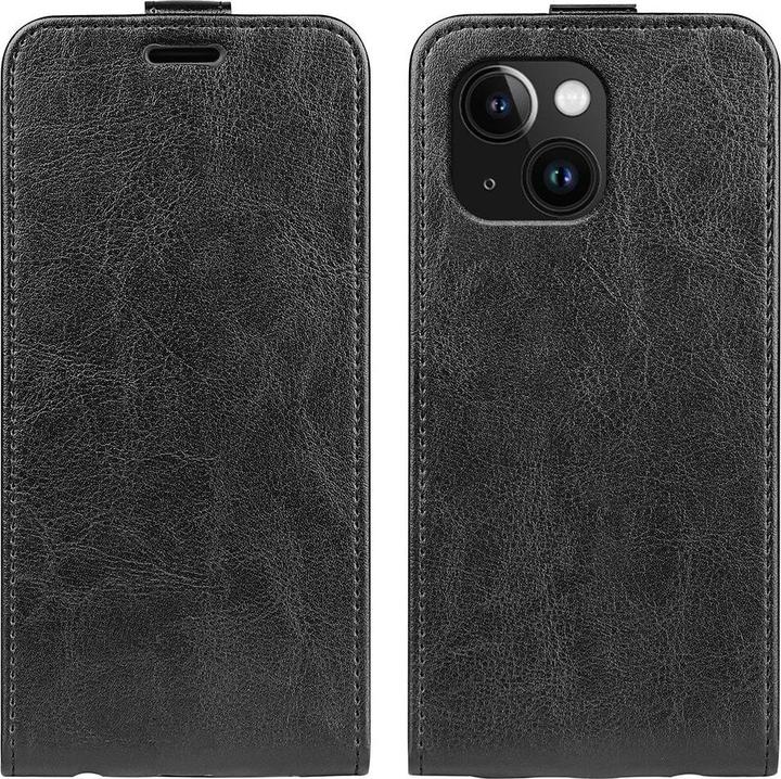 Image du produit Cover-Discount iPhone 15 - Etui flip classique vertical noir (Apple iPhone 15)