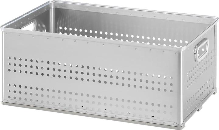 Produktbild Gmöhling Korb, Metall, stapelbar, verschiedene Grössen, gelocht (72.5 x 45.5 x 29 cm, 82 l)