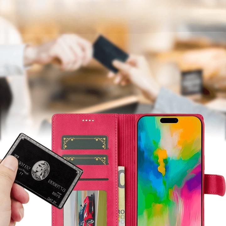 Produktbild LC.Imeeke iPhone 16 Pro Max - Leder Etui Hülle (Apple iPhone 16 Pro Max)
