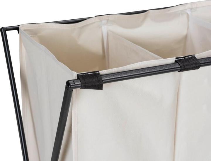 Image du produit Wenko Collecteur de linge Mod. Trio XL Beige avec trois compartiments